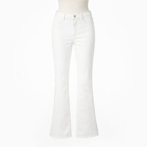 Frame Denim Le High Flare leg White Jeans High Rise Stretch 5 pockets Size 29